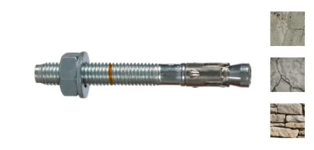 Клиновой анкер S-KA max 12/24 кл.прочности 8.8 (оцинкованное покрытие)