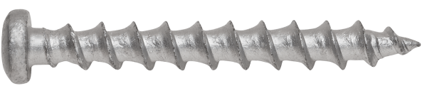 Шуруп для легкого бетона KBRM 8X65 P с цилиндрической головкой