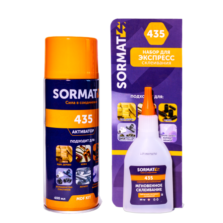 Двухкомпонентный цианакрилатный клей (МДФ КИТ) 435